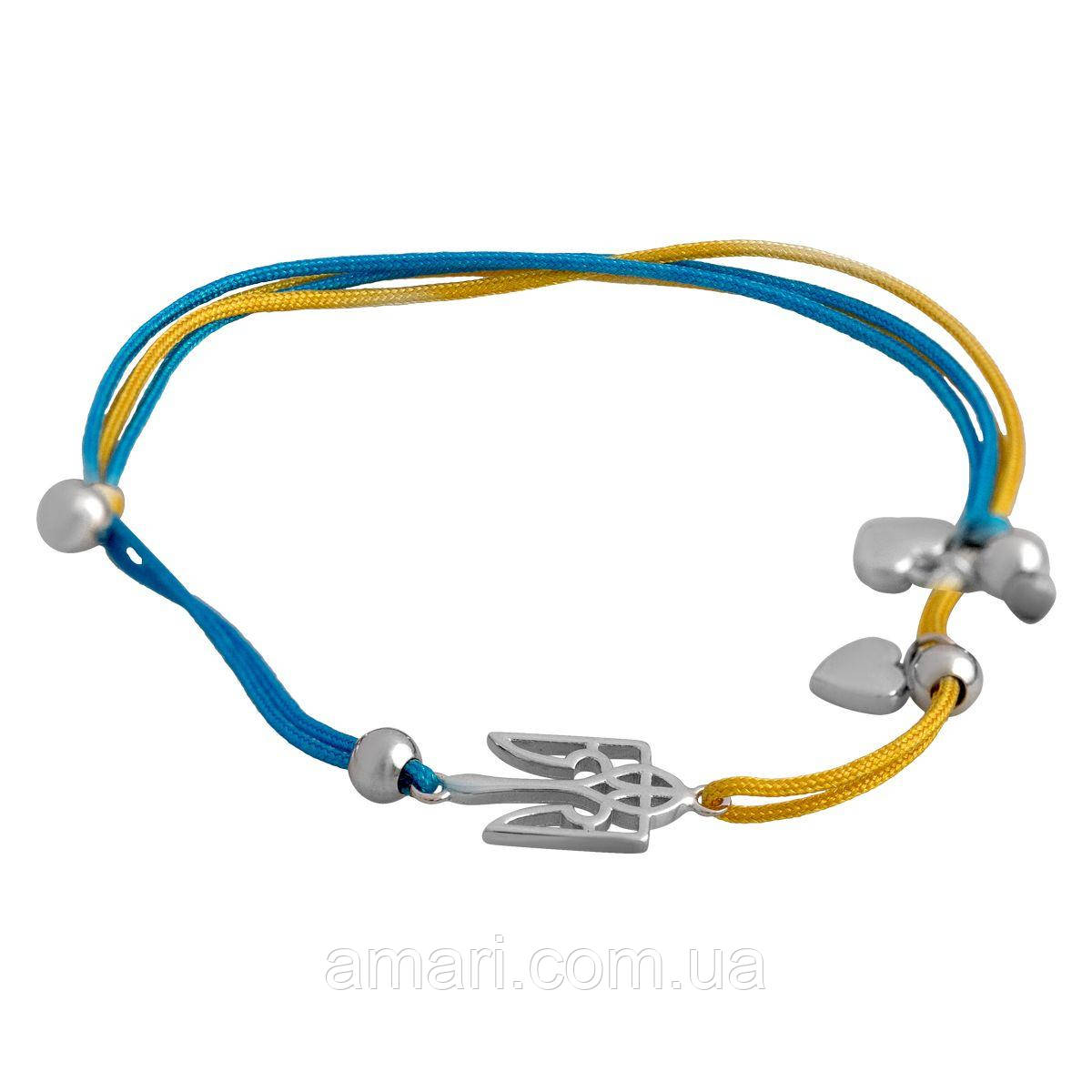 Срібний браслет Komilfo з ємаллю, вага виробу 1,76 г (2137719) 1720 розмір, фото 1