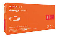 Перчатки латексные Mercator Medical Dermagel Coated L Белые 100 шт (00-00000138) SX, код: 8246391