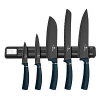 Набір ножів з магнітною підставкою Berlinger Haus Metallic Line Aquamarine Edition (BH-2537) KB, код: 7932238