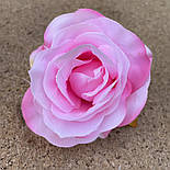 Головка троянди 8 см рожевий, фото 2