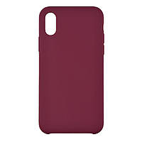 Чехол Soft Case No Logo для Apple iPhone X iPhone Xs Garnet MY, код: 7646976