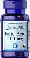 Фолиевая кислота Puritans Pride 400 мкг 250 таблеток (31958) PS, код: 1536015