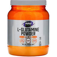 Глютамин NOW Foods L-Glutamine Sports Powder, 2.2 lbs 1000 g 200 servings PI, код: 7518426