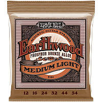 Струны для акустической гитары 6 шт Ernie Ball 2146 Earthwood Acoustic Phosphor Bronze 12 54 US, код: 2656528