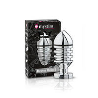 Анальна пробка з електростимуляцією Mystim Hector Helix Buttplug S 100*40 мм (SO2960) KB, код: 1473724