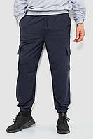 Спортивные штаны мужские двухнитка темно-синий 241R0651-1 Ager M EJ, код: 8385261
