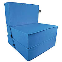 Бескаркасное кресло раскладушка Tia-Sport Поролон 180х70 см (sm-0920-7) голубой DL, код: 6537697