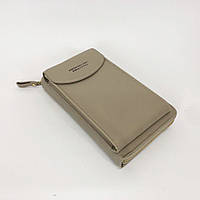 Кошелек-клатч из эко-кожи Baellerry Forever N8591, практичный маленький женский кошелек. NW-963 Цвет: серый