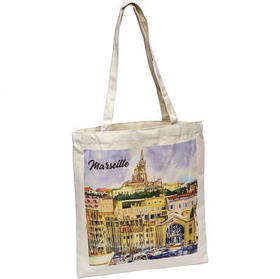 Еко - сумка з ручками 36*39см біла "Marseille" 3639-2 KNZ