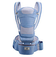 Хіпсит Ерго-рюкзак кенгуру-переноска Baby Carrier 6 в 1 Джинсовий (n-1370) KB, код: 8096636