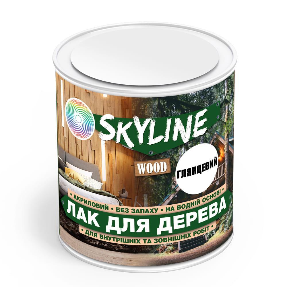 Лак для дерева акриловий Skyline Wood Прозорий Глянсовий 0.75 л FS, код: 8195612