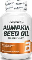 Натуральная добавка для спорта BioTechUSA Pumpkin seed oil 60 Softgel Capsules UD, код: 7521184