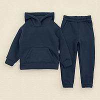 Детский теплый костюм на флисе худи и штаны Dexters navy 98 см темно-синий (131579768580) SX, код: 8335392