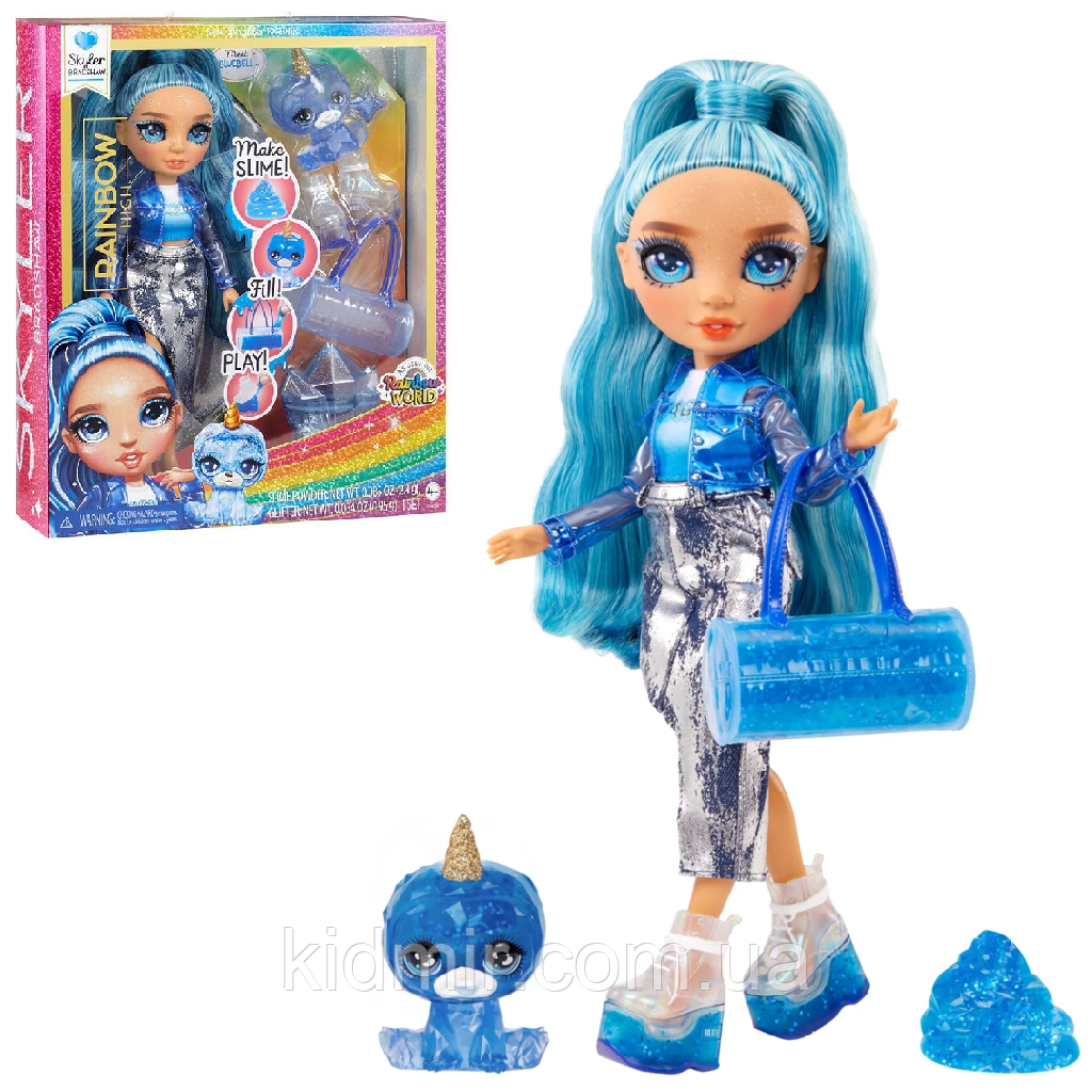 Rainbow High 503415 Skyler Slime Kit and Pet Лялька Рейнбоу Скайлер зі Слаймом і вихованцем, фото 1