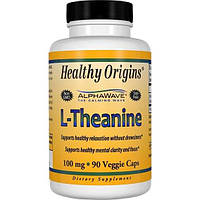 Теанин Healthy Origins L-Theanine 100 mg 90 Veg Caps CP, код: 7517846