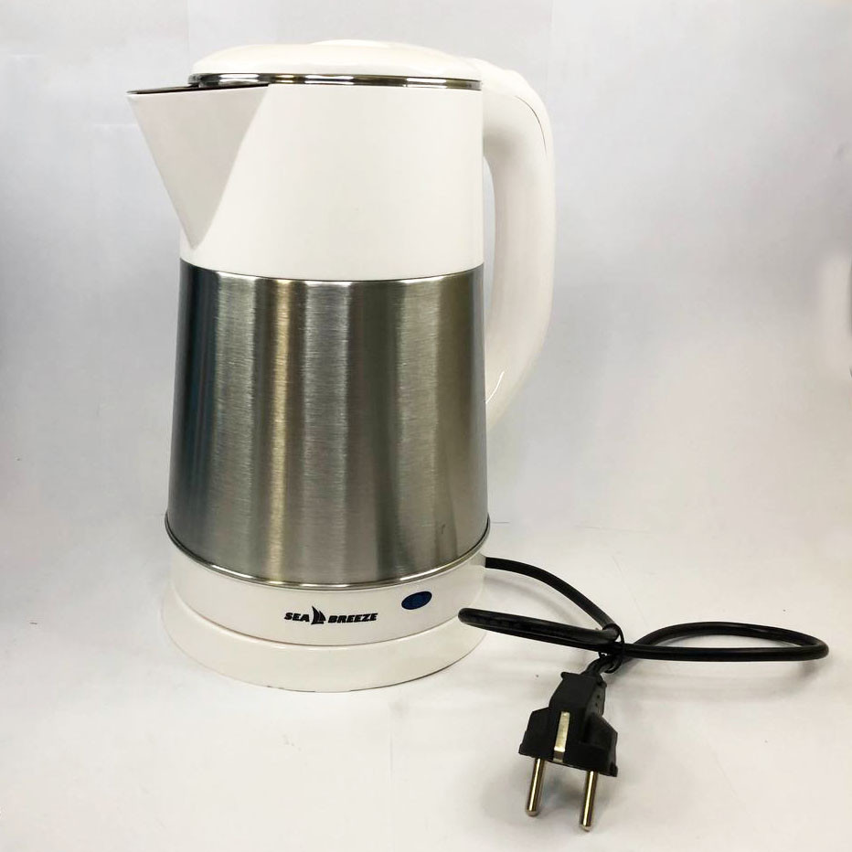 Електрочайник-термос металевий SeaBreeze SB-016/2,5 Л, хороший електричний чайник, EY-304 чайник електро