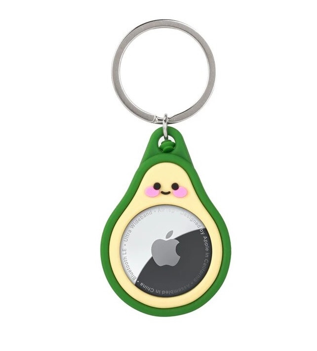 Брелок чохол Alitek для Apple AirTag з кільцем Авокадинка, фото 1