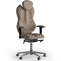 Кресло KULIK SYSTEM GRAND Ткань с подголовником со строчкой Карамельный (4-901-WS-MC-0502) UM, код: 1697117