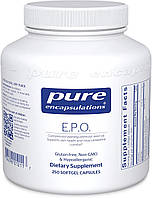 Масло примулы вечерней E.P.O. evening primrose oil Pure Encapsulations содержит 9% GLA 250 ка TN, код: 7288014