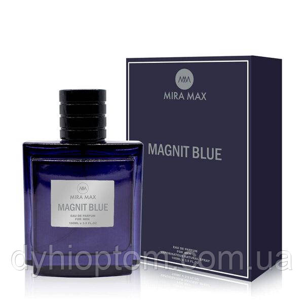 Парфумована вода для чоловіків "MAGNIT BLUE" Mira Max, 100 мл (аромат схожий на Chanel Blue de Chanel)
