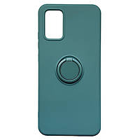 Чехол Ring Silicone Cover Samsung Galaxy A02S Dark Green PK, код: 8112284