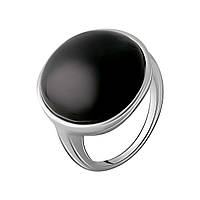 Серебряное кольцо SilverBreeze с натуральным ониксом 18.517ct (2069577) 17 размер SN, код: 7385987