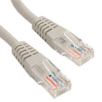 Патч-корд неекранований Lucom RJ45 UTP5e 0.25m patch AWG26 Gold сірий (25.02.5187) VA, код: 7454199