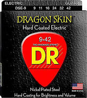 Струны для электрогитары DR DSE-9 Dragon Skin K3 Coated Electric Guitar Strings 9 42 EM, код: 6555888