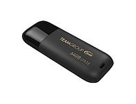 Флеш-накопитель USB3.1 64GB Team C175 Pearl Black (TC175364GB01) CS, код: 1901313