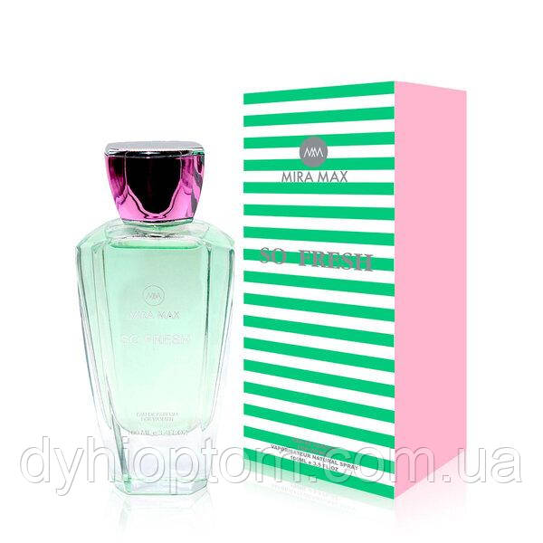 Парфумована вода для жінок "SO FRESH" Mira Max, 100 мл (аромат схожий на Chanel Chance Eau Fraiche), фото 1