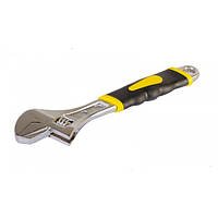 Ключ разводной MASTERTOOL 300 мм 0-47 мм с двухкомпонентной ручкой переставная губка 76-0424 EJ, код: 7235210