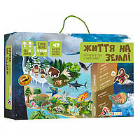 Игра с многоразовыми наклейками Жизнь на земле Умняшка KP-009 SX, код: 7424380