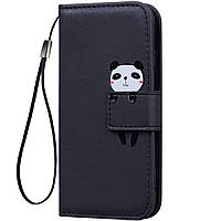 Чехол-книжка Color Book Animal Wallet Huawei P20 Pro Panda Черный BB, код: 7412762