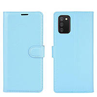 Чехол-книжка Litchie Wallet для Samsung Galaxy A02s Blue BB, код: 6761607