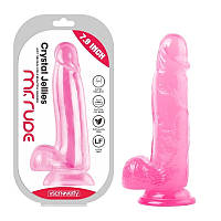 Фалоїмітатор на присоску Crystal Jellies Realistic Dildo Pink Mr. Rude 7.9 Vscnovelty KB, код: 8380460