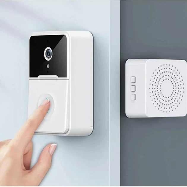 Беспроводной дверной WIFI звонок с камерой и датчиком движения Doorbell X9 Мини-домофон для дома, фото 4