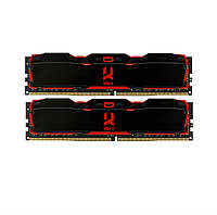 Оперативная память DDR4 2x8GB 2666 GOODRAM Iridium X Black (IR-X2666D464L16S 16GDC) OB, код: 6703991