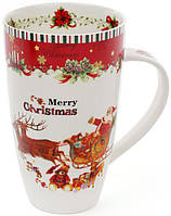 Фарфоровая Чашка С рождеством 600мл в подарочной упаковке DP64854 BonaDi OS, код: 8382572