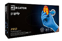 Перчатки нитриловые Mercator Medical GoGrip Blue XL Синие 50 шт (00-00000177) FS, код: 8246378