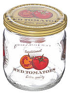 Банка Herevin Decorated Jar-Tomato 0.425 л (332357-051) (6917979) FT, код: 8351071