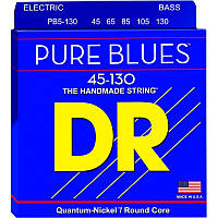 Струны для бас-гитары DR PB5-130 Pure Blues Quantum-Nickel Medium Bass 5-Strings 45 130 EJ, код: 7417010