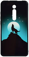 Чехол-накладка TOTO Night Light Print Glass Case Xiaomi Redmi Mi 9T/Mi 9T Pro/Redmi K20/K20 Pro Howling Wolf