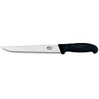 Кухонний ніж для нарізування Victorinox Fibrox Carving 20 см Чорний (5.2833.20) ES, код: 1671151