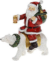 Фигура Santa Christmas Lantern red BonaDi DP186313 PR, код: 8251219