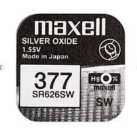 Батарейка Maxell таблетка SR377 626SW 1шт уп PI, код: 8328016