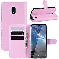 Чехол-книжка Litchie Wallet Nokia 2.2 Pink BB, код: 8111142