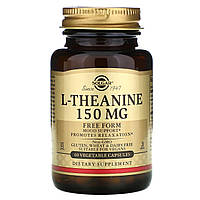 L-Theanine Solgar свободная форма 150 мг 60 вегетарианских капсул ST, код: 7701376