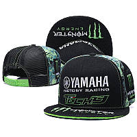 Кепка snapback Monster Yamaha блайзер летний черный с зеленым