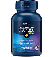 Омега 3 GNC Triple Strength EPA 1000 Mini 90 Caps UM, код: 7719624