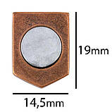 Магніт Silvering Метал Герб України 19x14.5x2 мм Мідний (18175) SC, код: 7599006, фото 2